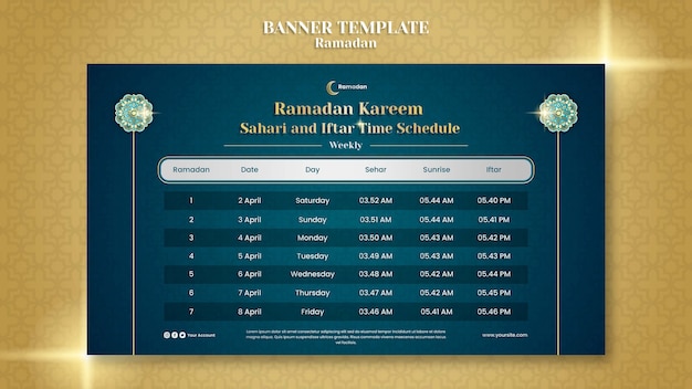 Free PSD gradient ramadan template design