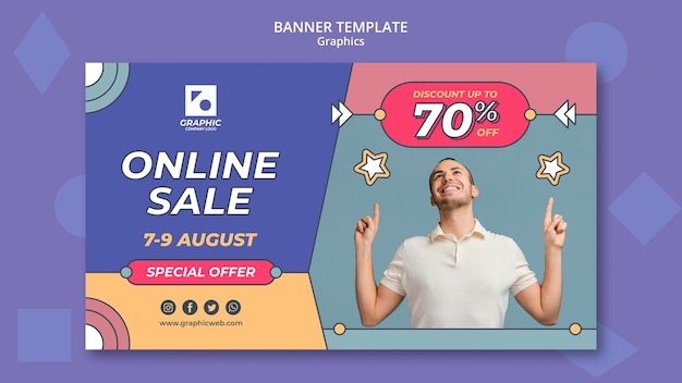 Free PSD graphics class banner template