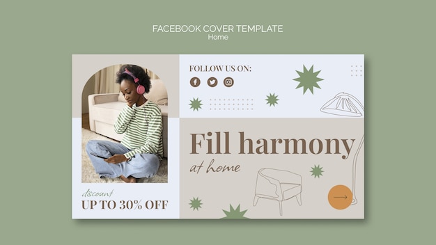 Free PSD home template design