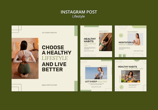 Free PSD lifestyle template design