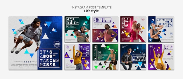 Free PSD lifestyle template design