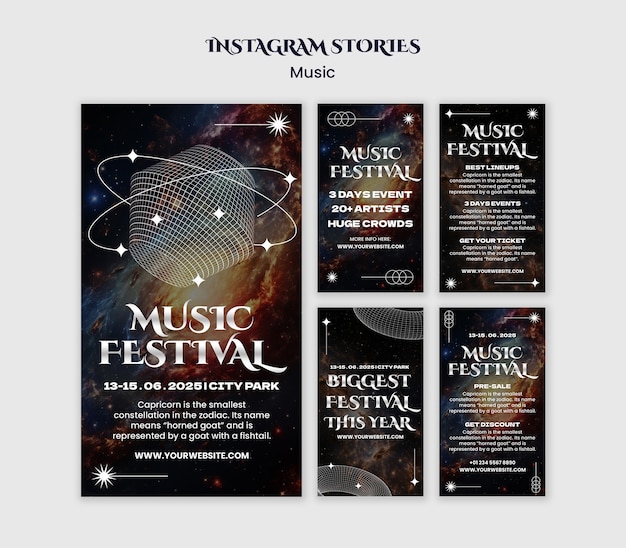 Free PSD live music template