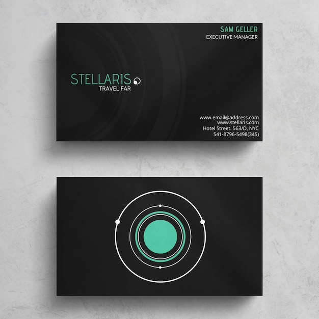 Free PSD minimal business card template