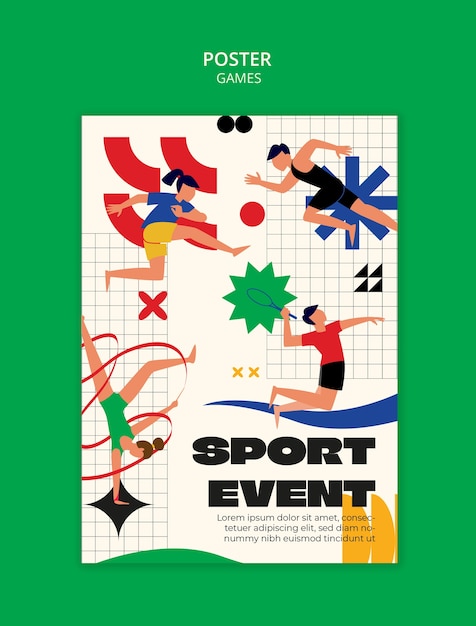 Free PSD olympics template design