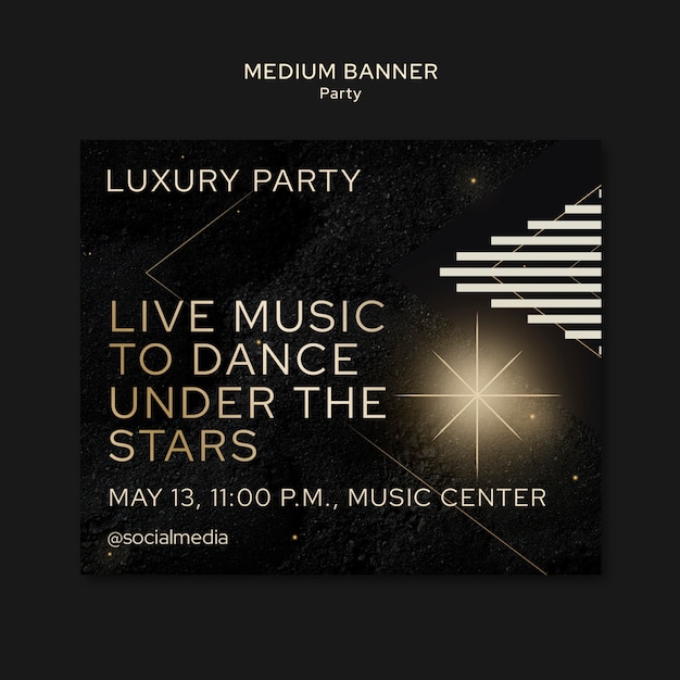 Free PSD party template design