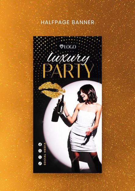 Free PSD party template design