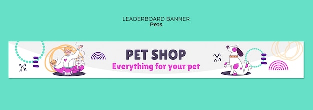 Free PSD pets template design