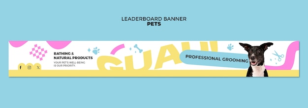 Free PSD pets template design