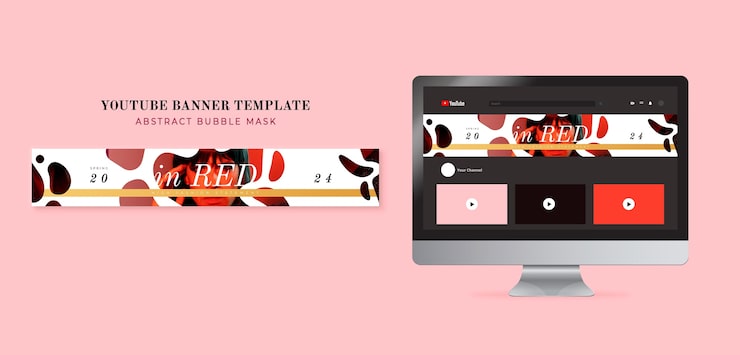 Free PSD red template design