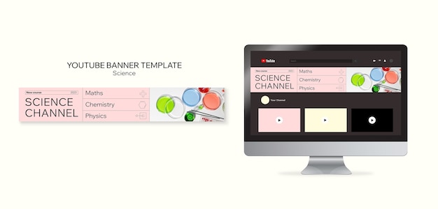 Free PSD science  template design