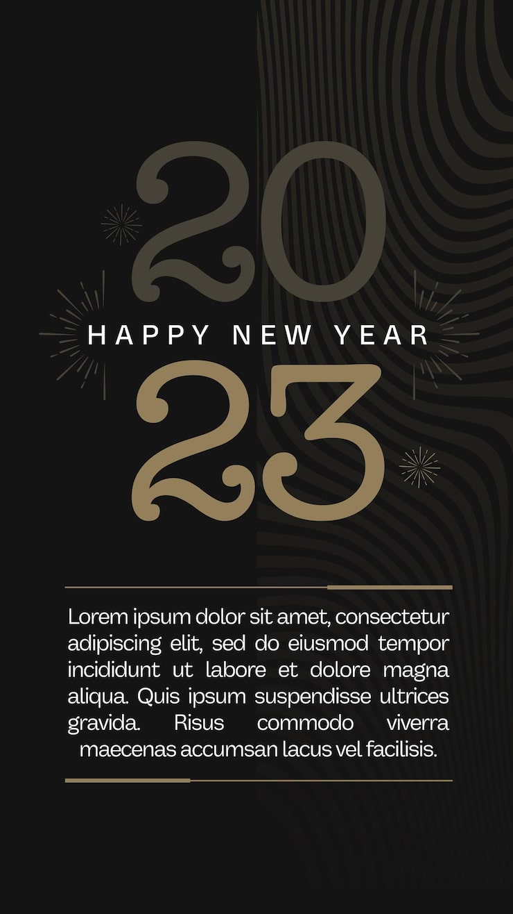 Free PSD social media stories new year 2023