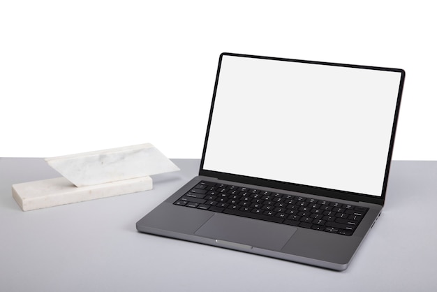 Free PSD still life of technology device minimal display