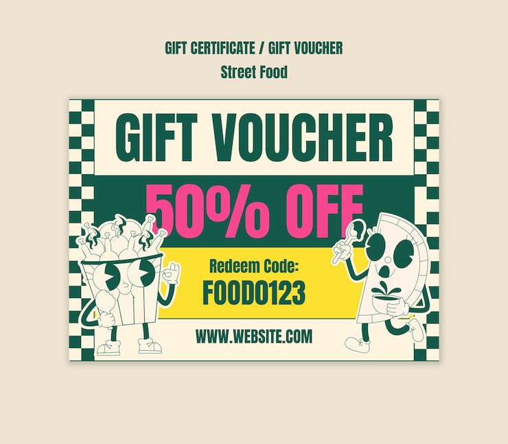 Free PSD street food template design