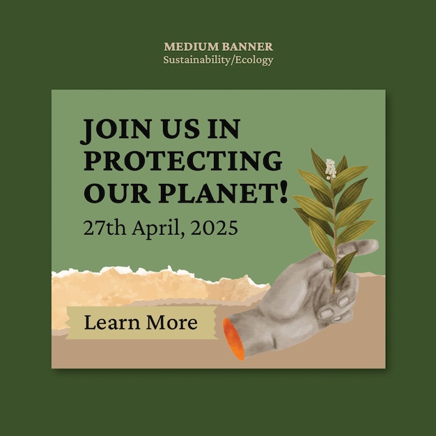 Free PSD sustainability template design