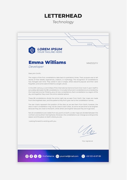 Free PSD technology template design