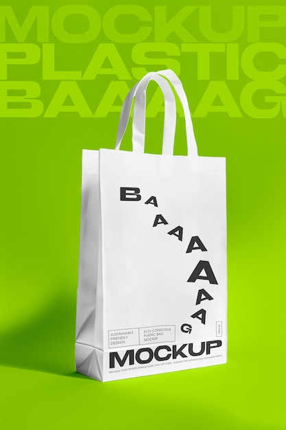 Free PSD white tote bag mockup