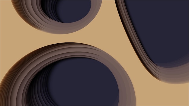 Free Vector 3d abstract background with paper cut shape.