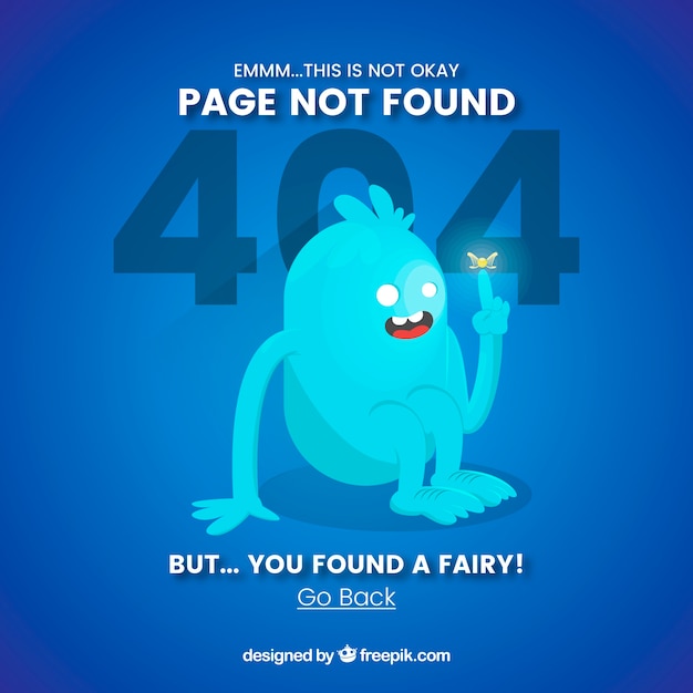 Free Vector 404 error background in flat style