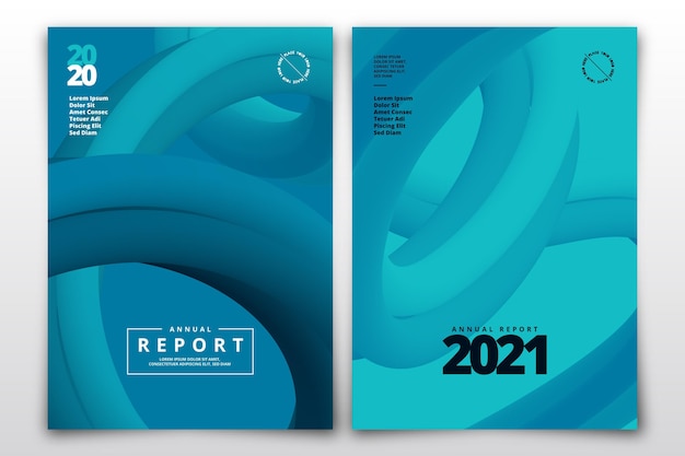 Free Vector abstract annual report