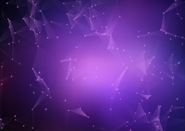 Free Vector abstract background with connecting lines and dots design