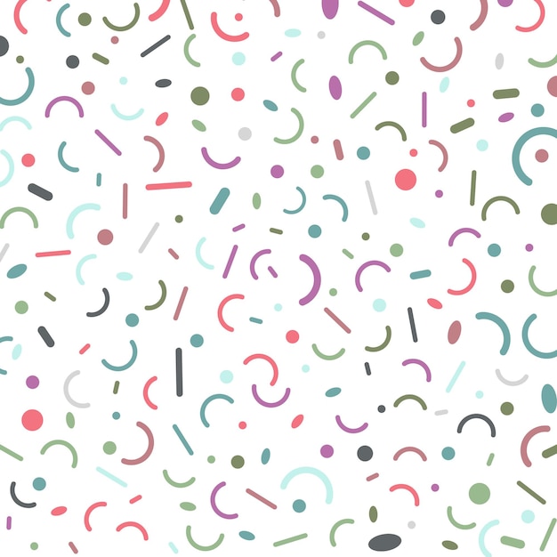 Free Vector abstract background with memphis style pattern design