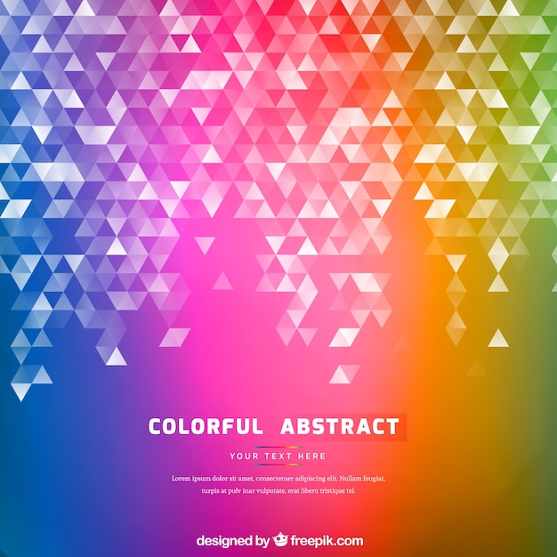 Free Vector abstract background with triangular shapes