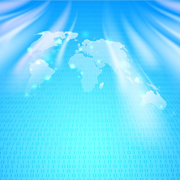 Free Vector abstract binary code