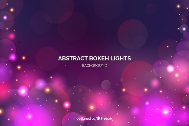 Free Vector abstract bokeh lights background