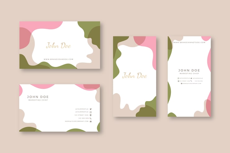 Free Vector abstract business card templates