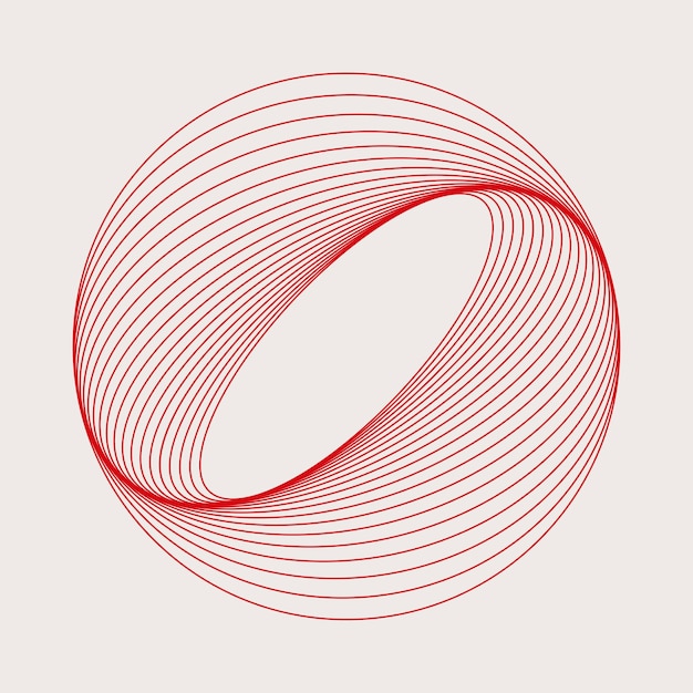 Free Vector abstract circular geometric element vector