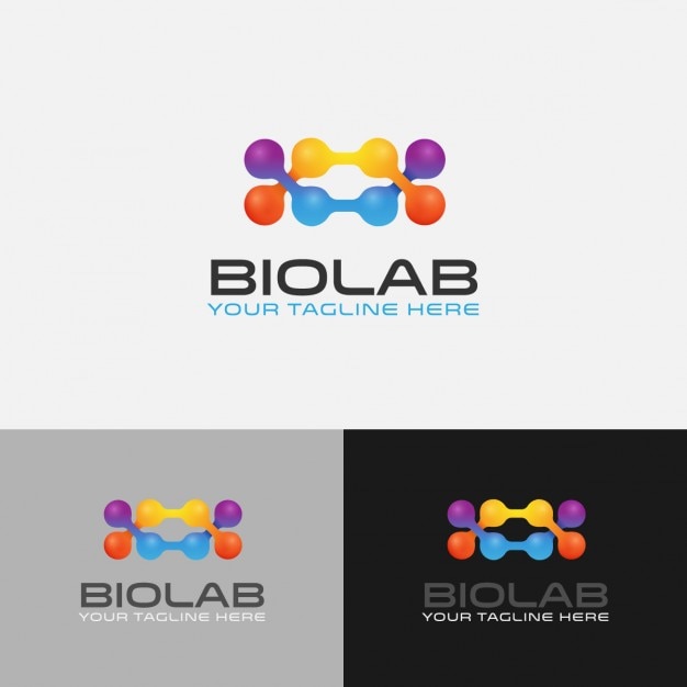 Free Vector abstract colorful tech logo