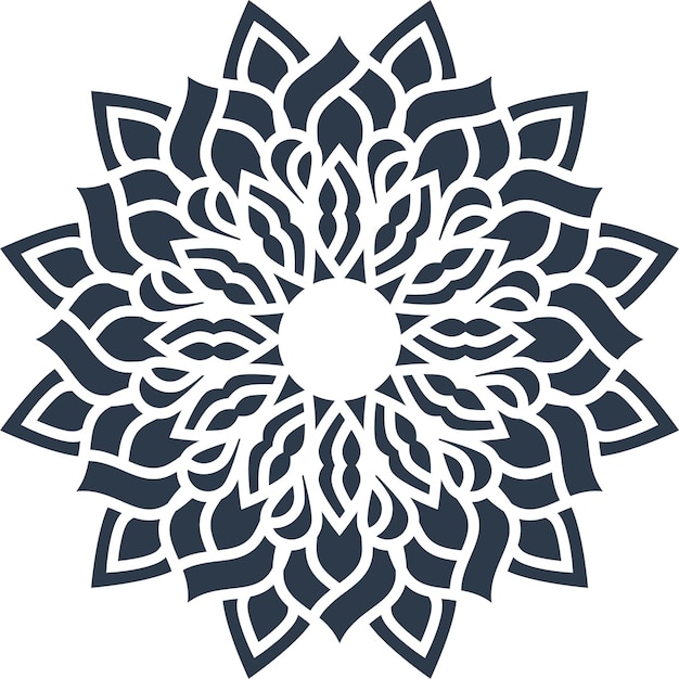 Free Vector abstract decorative mandala on white background
