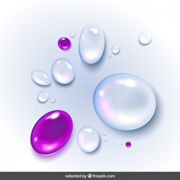 Free Vector abstract drops