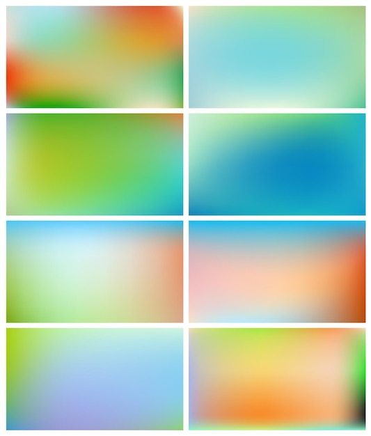 Free Vector abstract gradient backgrounds set