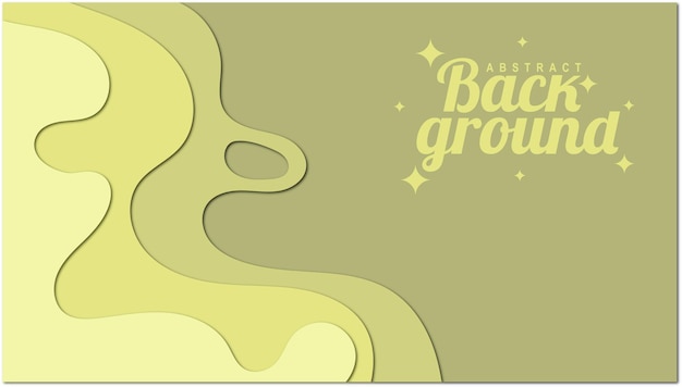 Free Vector abstract paper cut shape wave background