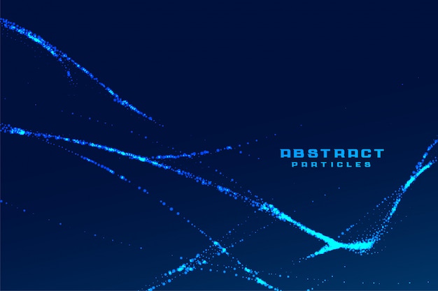 Free Vector abstract particles fractal lines technology background