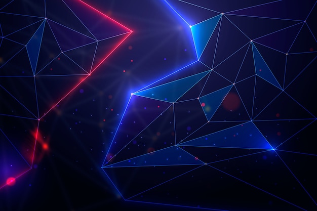 Free Vector abstract realistic technology particle background