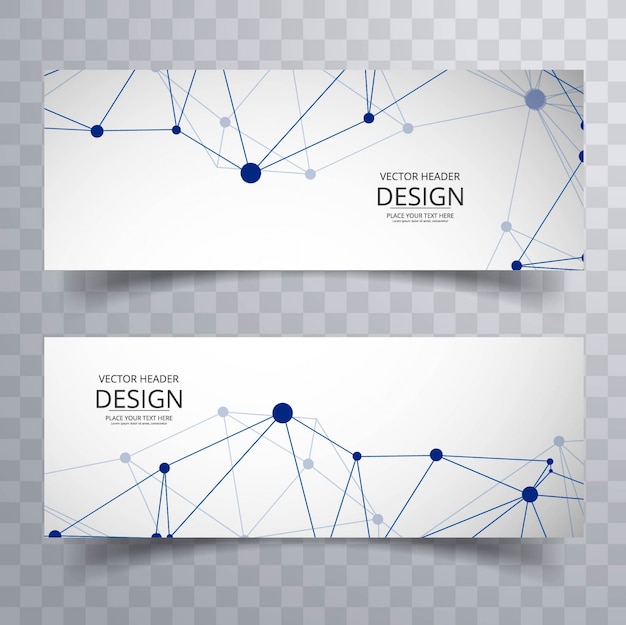 Free Vector abstract technology banners