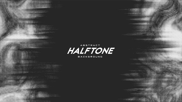 Free Vector abstract vector torn monochrome halftone background. scrathed dotted texture element.