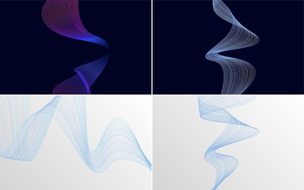 Free Vector add a creative touch to your design with these vector line backgrounds