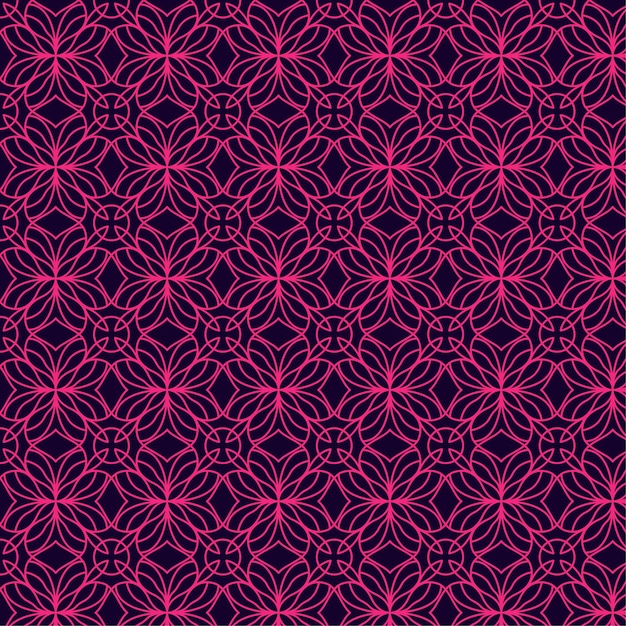 Free Vector arabic seamless pattern with modern style