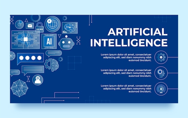 Free Vector artificial intelligence concept  facebook post