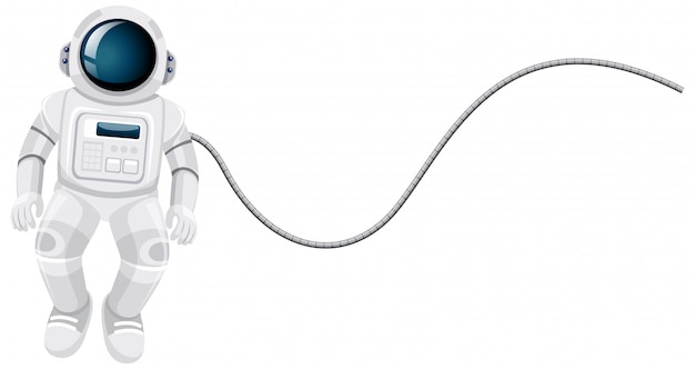 Free Vector  astronaut cartoon on white background
