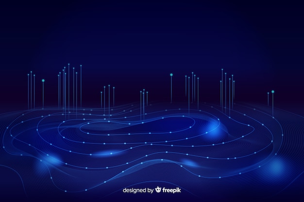 Free Vector background abstract big data concept