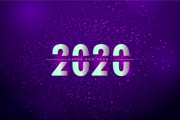 Free Vector background blurred new year