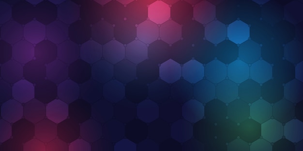Free Vector background template with geometric hexagonal pattern design