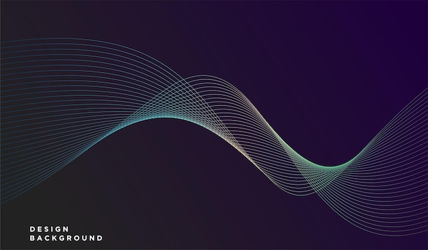 Free Vector background wave particle digital gradient colorful