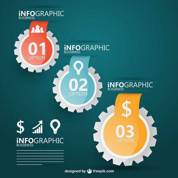 Free Vector badges infographic design 