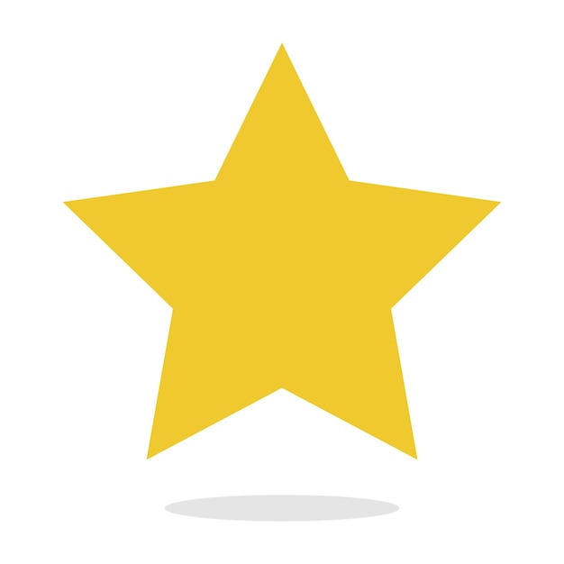 Free Vector basic star flat vector