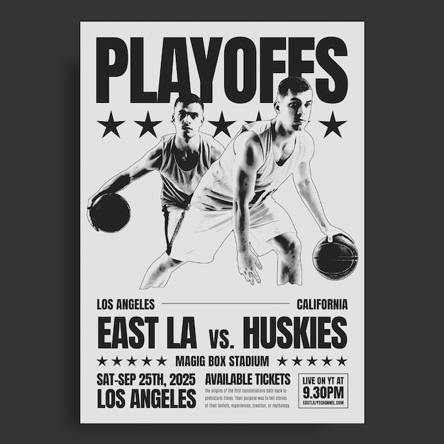 Free Vector basketball  poster template design